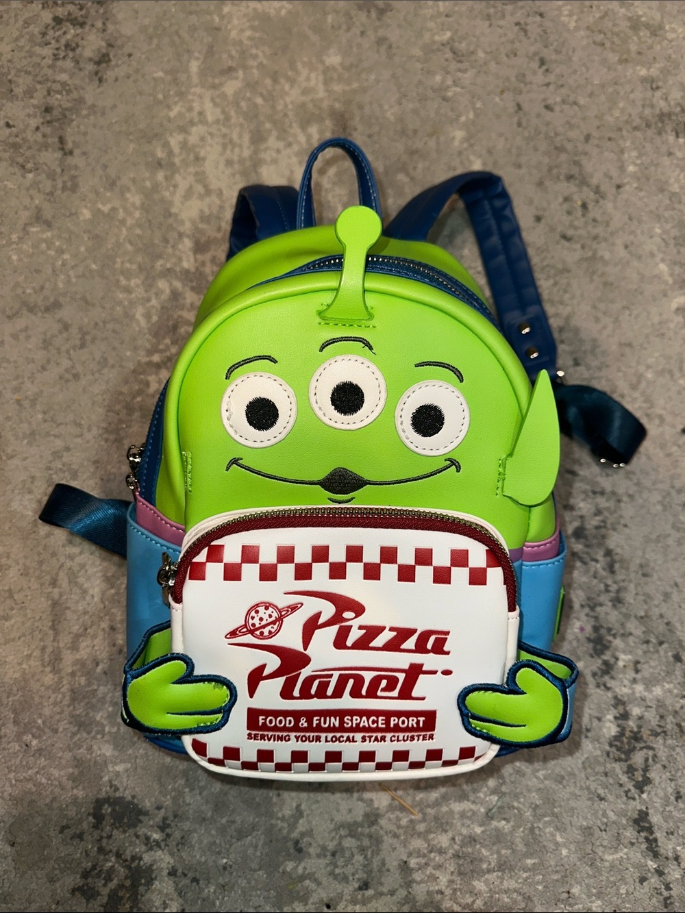 Lounglefly | Pizza Planet Alien Mini Backpack